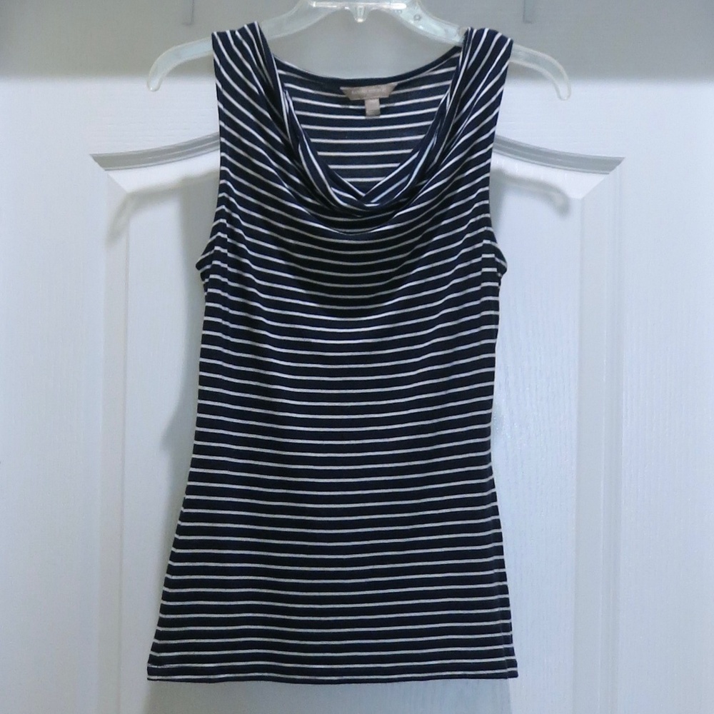 Banana Republic Black & White Sleeveless Top Size S
